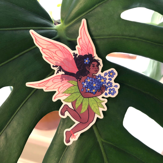 Forget-Me-Not Fairy Sticker