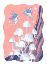 Fairy Inkcaps Risograph Print